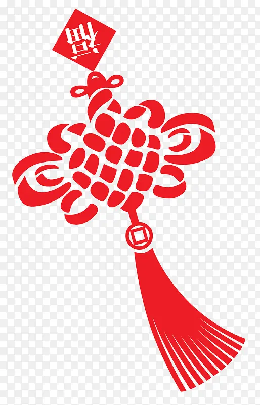春节喜庆元素福字中国结