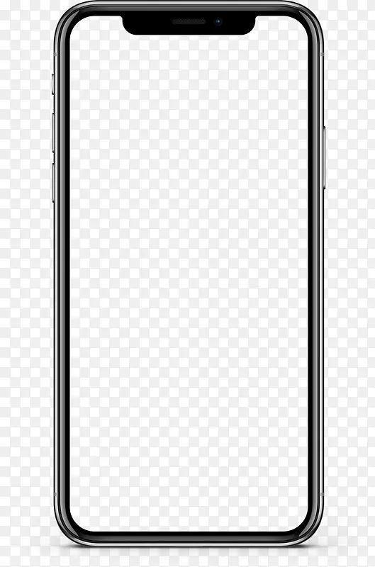 苹果X手机框架Iphone屏幕挖空透明