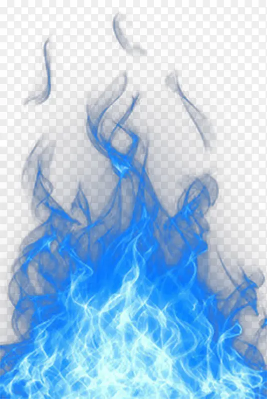 蓝色的火焰浅蓝色的火焰心