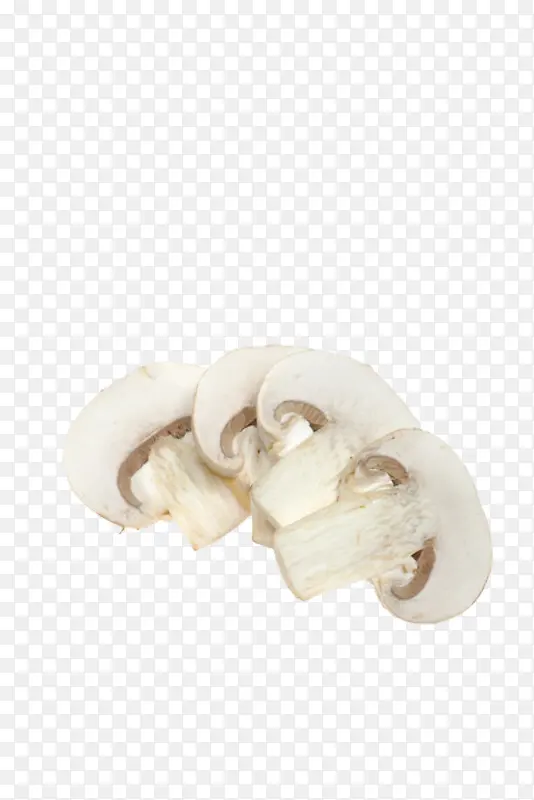 一半白色蘑菇