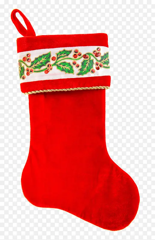 一只红色的袜子