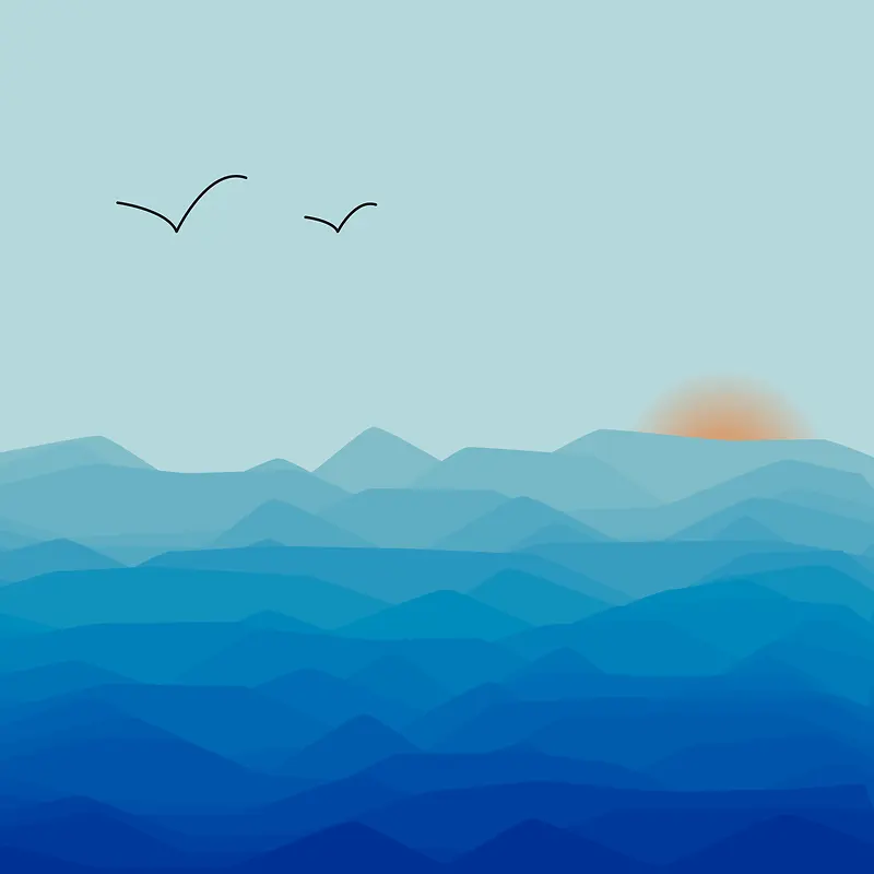 海边风景日落