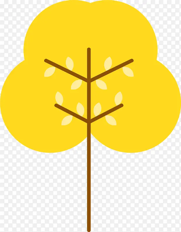 简单可爱的黄树