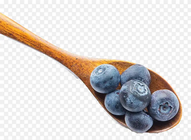 一勺蓝莓水果
