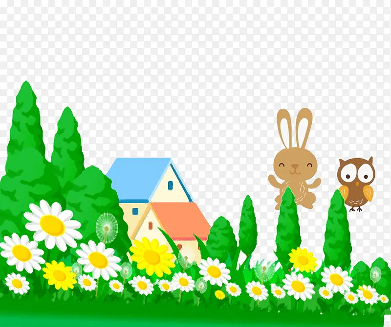 小兔家绿色房子环境