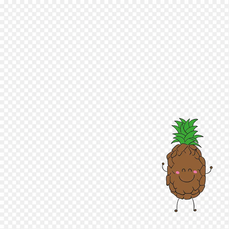 卡通水果可爱菠萝