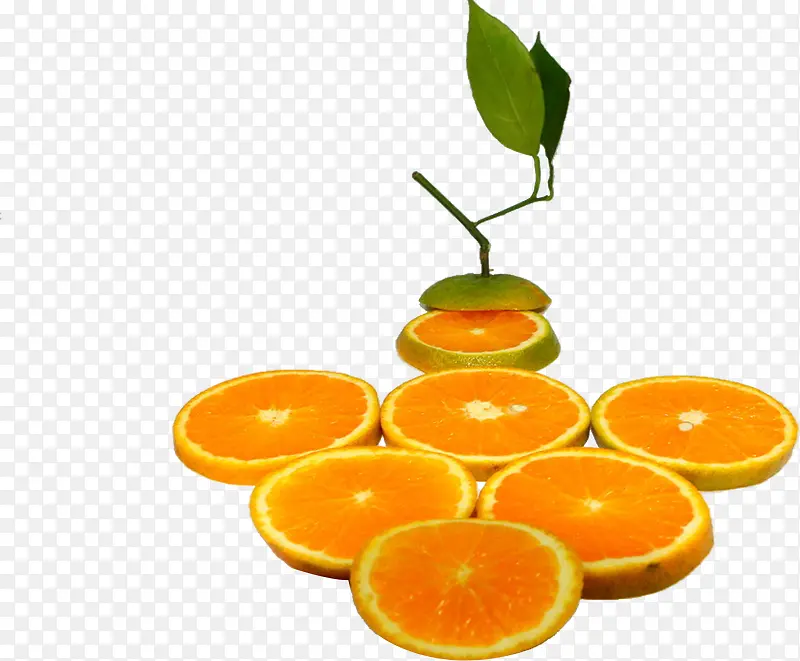 切成片的橙子