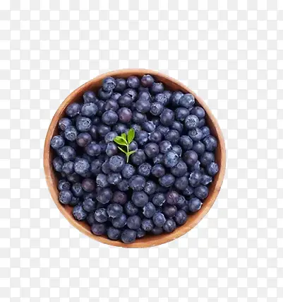 一盘蓝莓水果