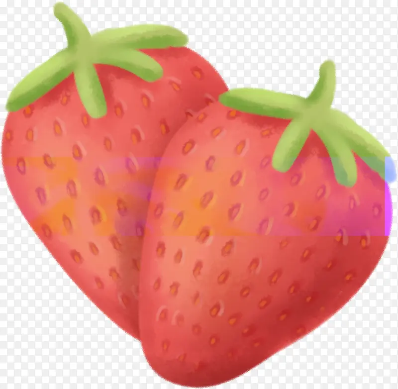 手绘水果草莓素材