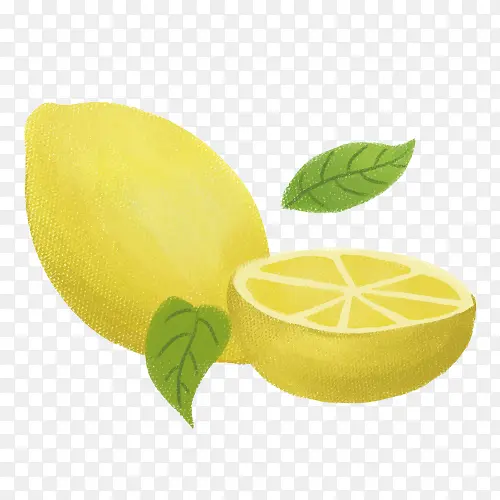 柠檬手绘免抠图