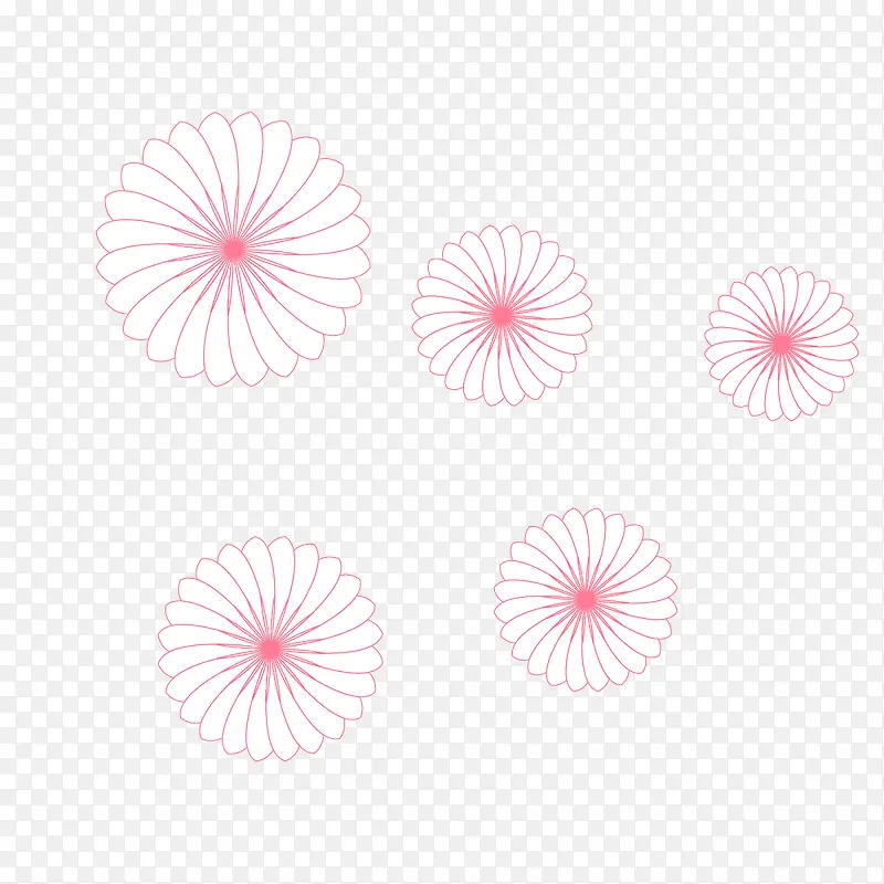 粉色小花 装饰