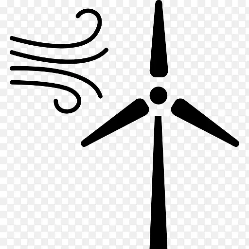 生态的工具，风来产生能量图标