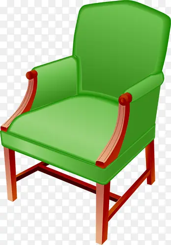 绿色卡通椅子