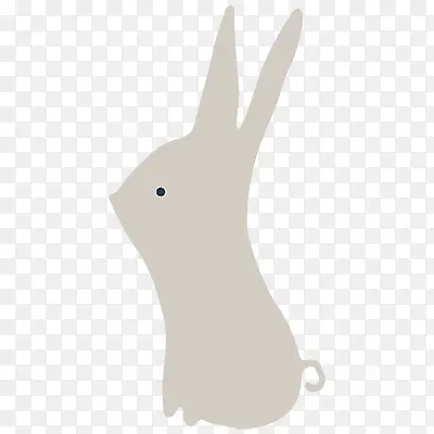 插画简单手绘小元素兔子