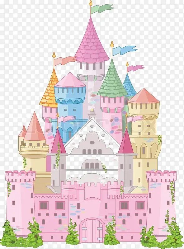 卡通五彩城堡