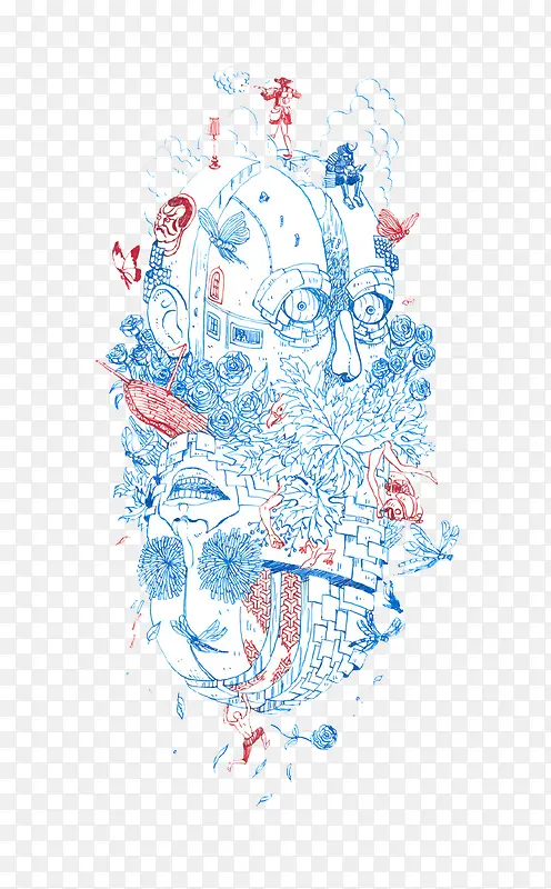 脑袋骷髅头