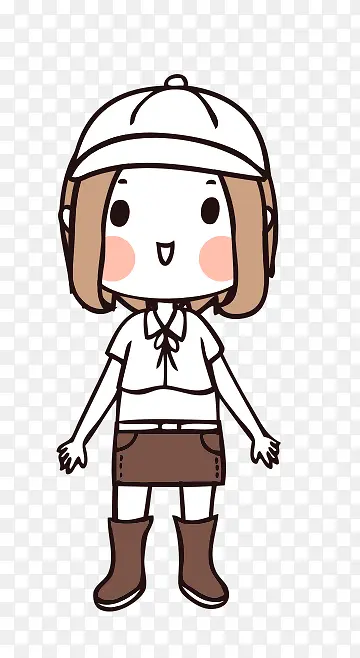 人物手绘插画可爱素材43