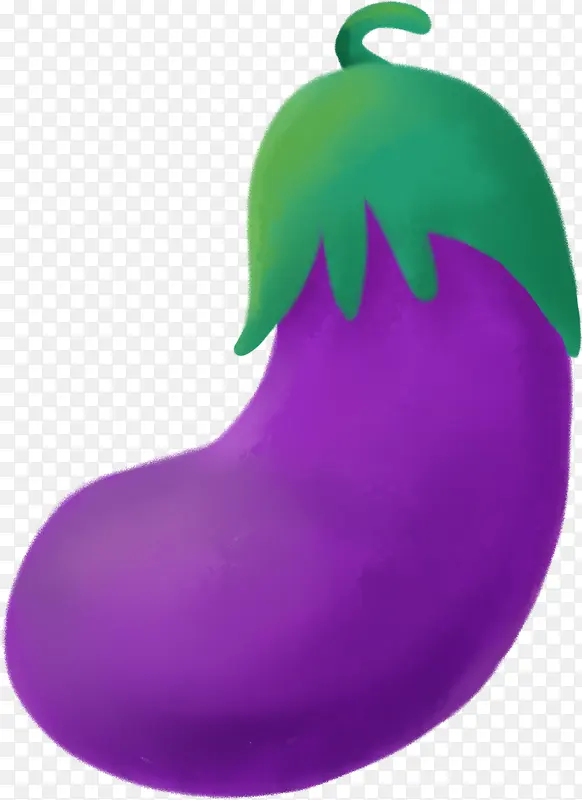 紫色茄子漫画素材