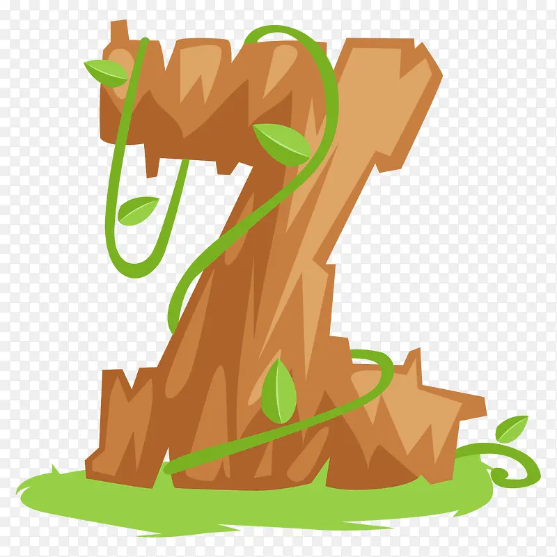 创意木制英文字母Z