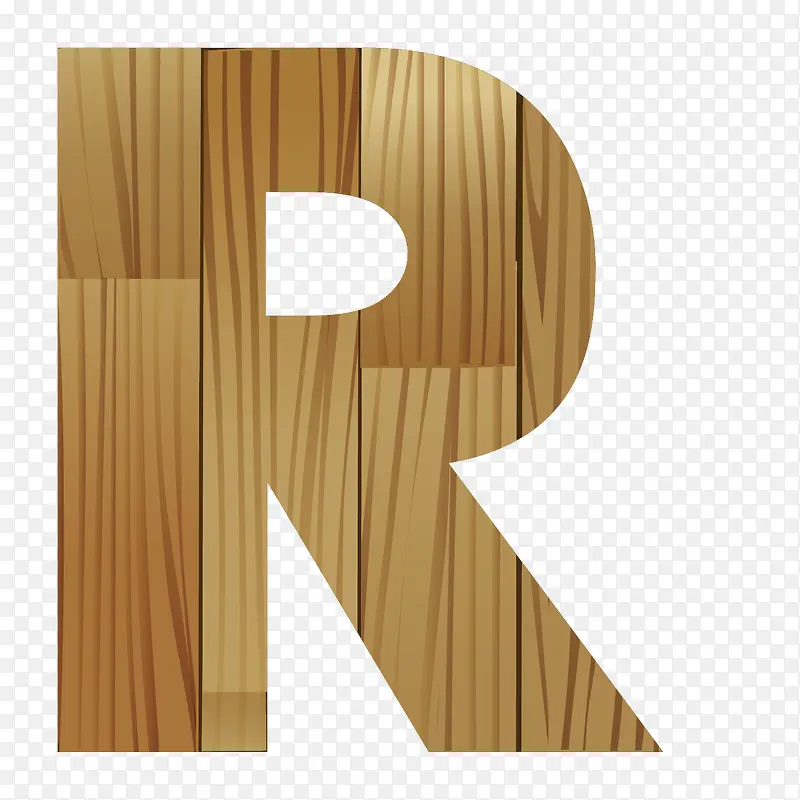 木纹英文字母R