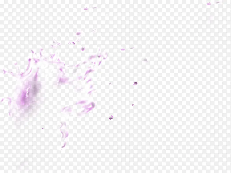飞溅紫色水花