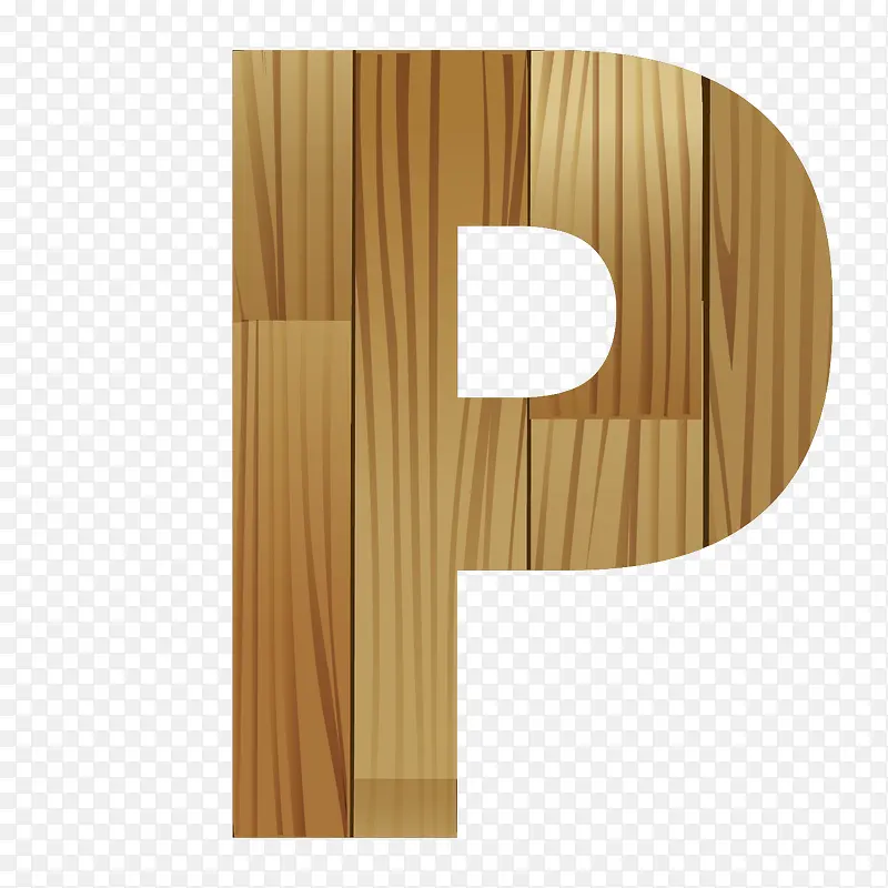 木纹英文字母P
