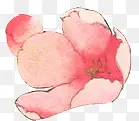 彩绘粉红桃花装饰