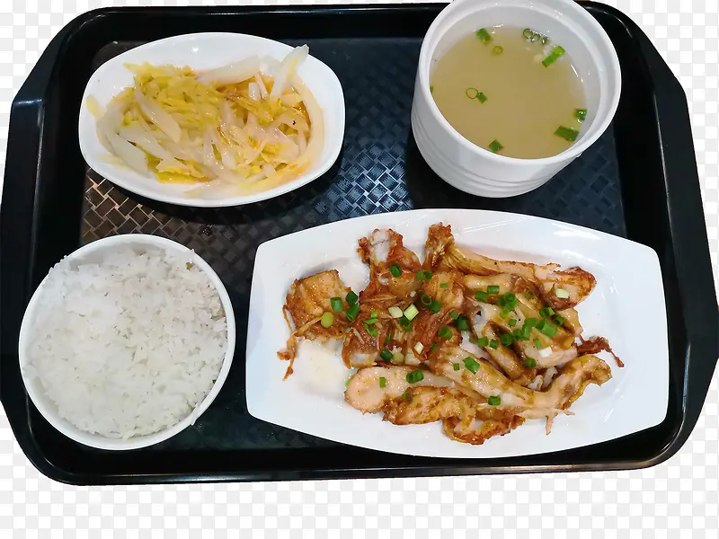 煎鱼腩饭套餐