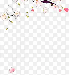 桃花朵朵开手绘