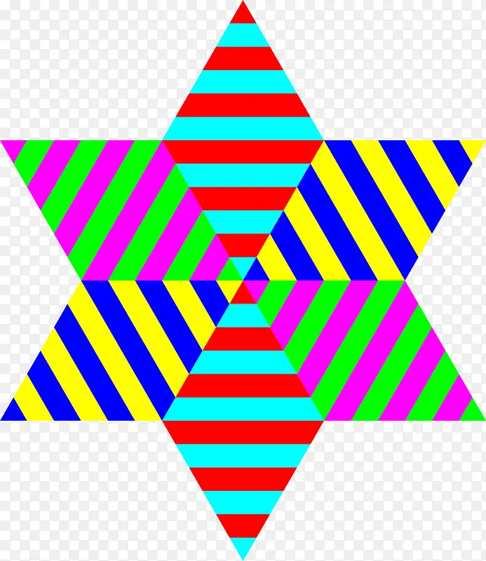多彩六角形