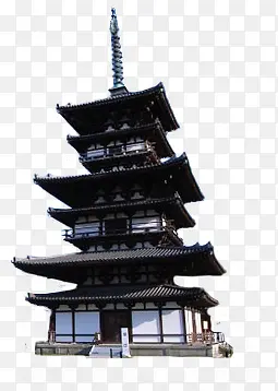 日本高塔古建筑免抠