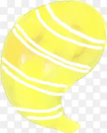 创意手绘扁平黄色的气球形状