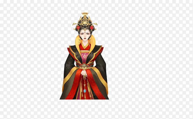 汉服皇后风格女性