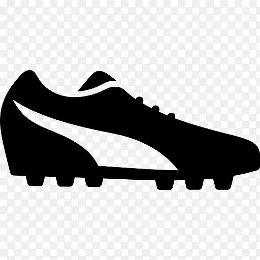 跑步运动鞋，足球运动员图标