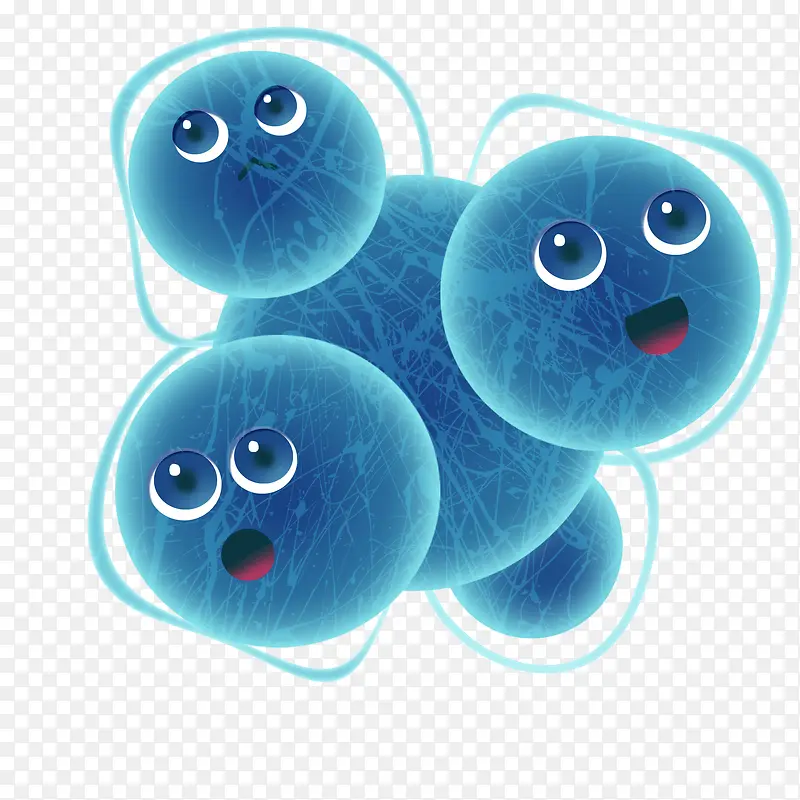 蓝色圆细菌组合