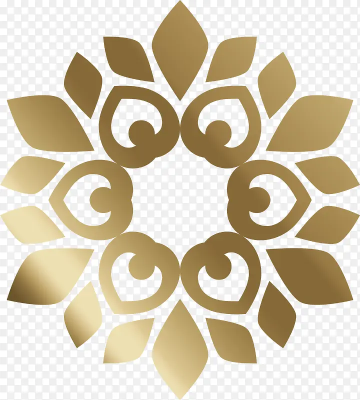 金色装饰花纹矢量图PNG图片素材下载_图片编号qjkokjvo-免抠素材网