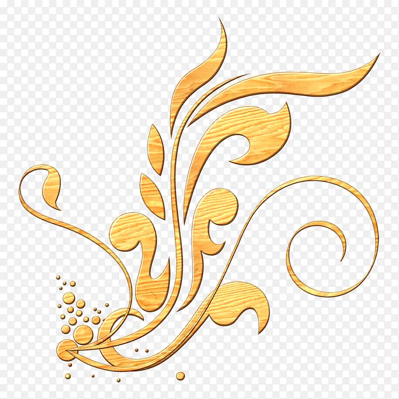 金色花纹装饰背景