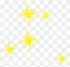 黄色唯美星星创意