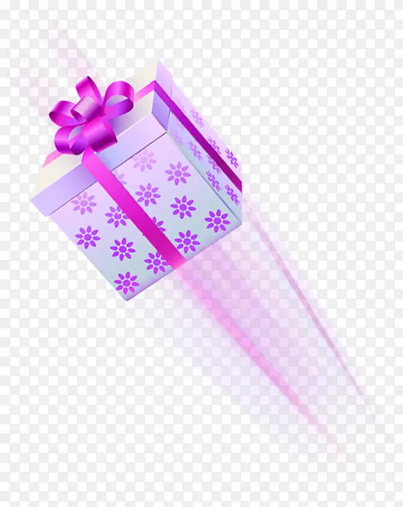 紫色创意花纹设计礼物