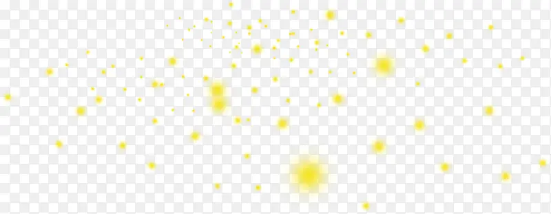 黄色手绘梦幻设计星光
