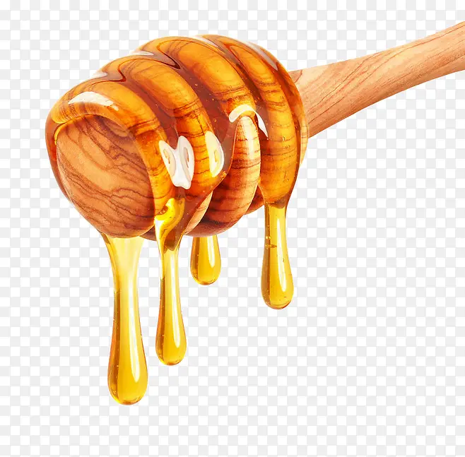 金色黏稠蜂蜜