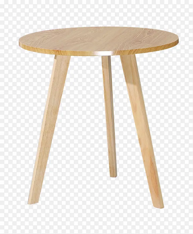 实木小圆桌子