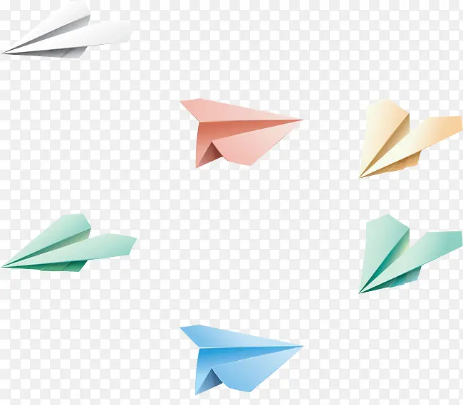 纸飞机 6个纸飞机