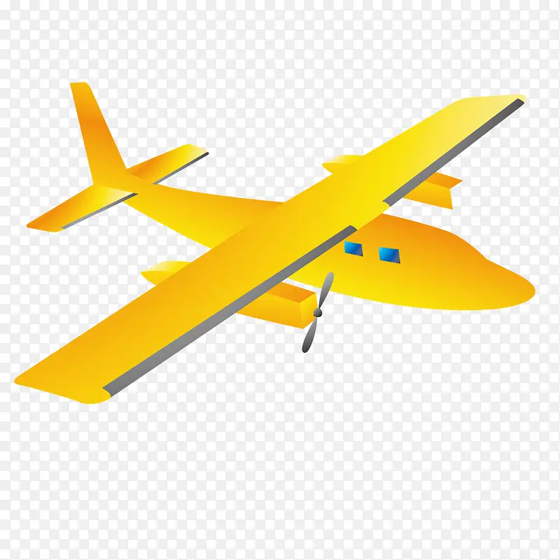 黄色的纸形飞机
