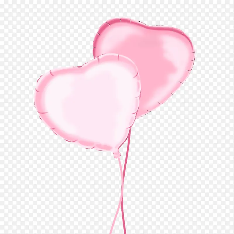 手绘七夕粉色铝制气球