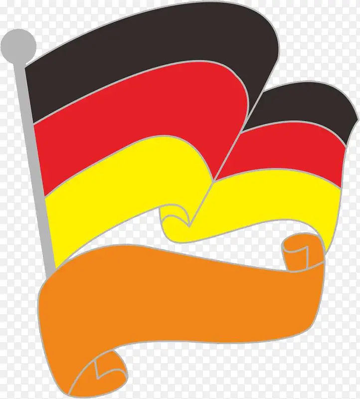 矢量德国国旗