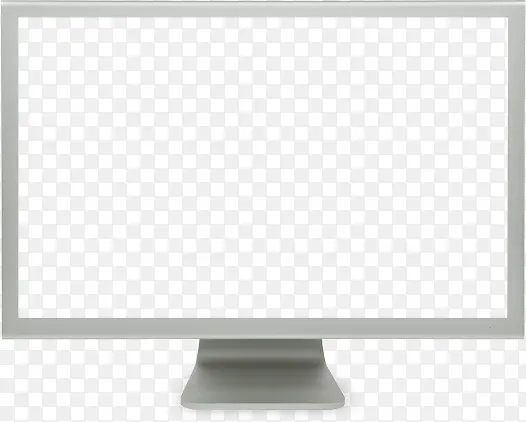 纯白平板电脑屏幕