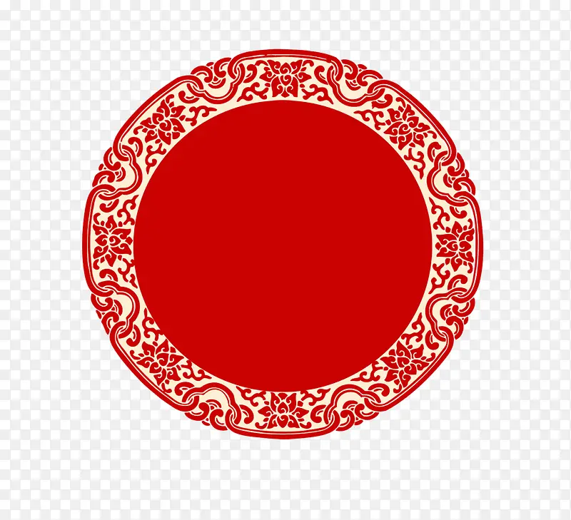 红色的圆