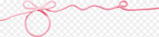 粉色圆环蝴蝶结线条