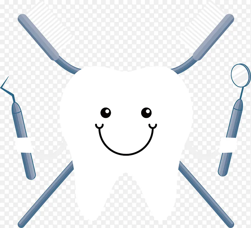创意牙齿矢量图